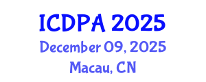 International Conference on Developmental Psychology and Adolescence (ICDPA) December 09, 2025 - Macau, China