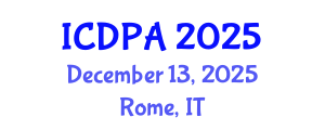International Conference on Developmental Psychology and Adolescence (ICDPA) December 13, 2025 - Rome, Italy