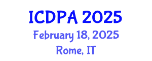 International Conference on Developmental Psychology and Adolescence (ICDPA) February 18, 2025 - Rome, Italy