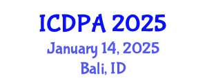 International Conference on Developmental Psychology and Adolescence (ICDPA) January 14, 2025 - Bali, Indonesia