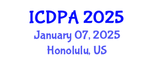 International Conference on Developmental Psychology and Adolescence (ICDPA) January 07, 2025 - Honolulu, United States