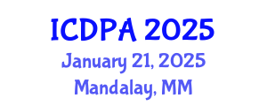 International Conference on Developmental Psychology and Adolescence (ICDPA) January 21, 2025 - Mandalay, Myanmar