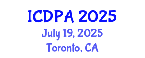 International Conference on Developmental Psychology and Adolescence (ICDPA) July 19, 2025 - Toronto, Canada