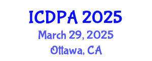 International Conference on Developmental Psychology and Adolescence (ICDPA) March 29, 2025 - Ottawa, Canada