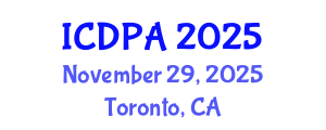 International Conference on Developmental Psychology and Adolescence (ICDPA) November 29, 2025 - Toronto, Canada