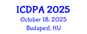 International Conference on Developmental Psychology and Adolescence (ICDPA) October 18, 2025 - Budapest, Hungary