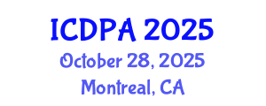 International Conference on Developmental Psychology and Adolescence (ICDPA) October 28, 2025 - Montreal, Canada