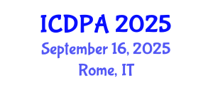International Conference on Developmental Psychology and Adolescence (ICDPA) September 16, 2025 - Rome, Italy
