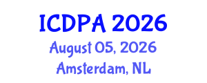 International Conference on Developmental Psychology and Adolescence (ICDPA) August 05, 2026 - Amsterdam, Netherlands International Conference on Developmental Psychology and Adolescence (ICDPA) August 05, 2026 - Amsterdam, Netherlands