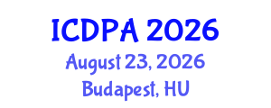 International Conference on Developmental Psychology and Adolescence (ICDPA) August 23, 2026 - Budapest, Hungary International Conference on Developmental Psychology and Adolescence (ICDPA) August 23, 2026 - Budapest, Hungary