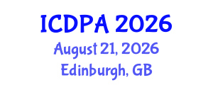 International Conference on Developmental Psychology and Adolescence (ICDPA) August 21, 2026 - Edinburgh, United Kingdom International Conference on Developmental Psychology and Adolescence (ICDPA) August 21, 2026 - Edinburgh, United Kingdom