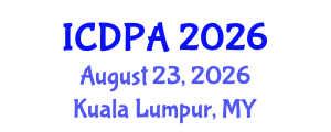 International Conference on Developmental Psychology and Adolescence (ICDPA) August 23, 2026 - Kuala Lumpur, Malaysia International Conference on Developmental Psychology and Adolescence (ICDPA) August 23, 2026 - Kuala Lumpur, Malaysia
