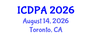 International Conference on Developmental Psychology and Adolescence (ICDPA) August 14, 2026 - Toronto, Canada International Conference on Developmental Psychology and Adolescence (ICDPA) August 14, 2026 - Toronto, Canada