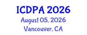 International Conference on Developmental Psychology and Adolescence (ICDPA) August 05, 2026 - Vancouver, Canada International Conference on Developmental Psychology and Adolescence (ICDPA) August 05, 2026 - Vancouver, Canada