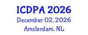 International Conference on Developmental Psychology and Adolescence (ICDPA) December 02, 2026 - Amsterdam, Netherlands International Conference on Developmental Psychology and Adolescence (ICDPA) December 02, 2026 - Amsterdam, Netherlands