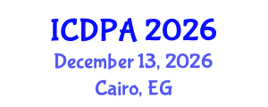 International Conference on Developmental Psychology and Adolescence (ICDPA) December 13, 2026 - Cairo, Egypt International Conference on Developmental Psychology and Adolescence (ICDPA) December 13, 2026 - Cairo, Egypt