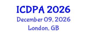 International Conference on Developmental Psychology and Adolescence (ICDPA) December 09, 2026 - London, United Kingdom International Conference on Developmental Psychology and Adolescence (ICDPA) December 09, 2026 - London, United Kingdom