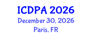 International Conference on Developmental Psychology and Adolescence (ICDPA) December 30, 2026 - Paris, France International Conference on Developmental Psychology and Adolescence (ICDPA) December 30, 2026 - Paris, France