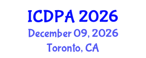 International Conference on Developmental Psychology and Adolescence (ICDPA) December 09, 2026 - Toronto, Canada International Conference on Developmental Psychology and Adolescence (ICDPA) December 09, 2026 - Toronto, Canada