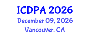 International Conference on Developmental Psychology and Adolescence (ICDPA) December 09, 2026 - Vancouver, Canada International Conference on Developmental Psychology and Adolescence (ICDPA) December 09, 2026 - Vancouver, Canada