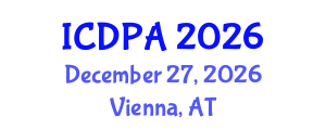 International Conference on Developmental Psychology and Adolescence (ICDPA) December 27, 2026 - Vienna, Austria International Conference on Developmental Psychology and Adolescence (ICDPA) December 27, 2026 - Vienna, Austria