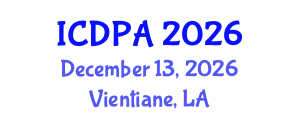 International Conference on Developmental Psychology and Adolescence (ICDPA) December 13, 2026 - Vientiane, Laos International Conference on Developmental Psychology and Adolescence (ICDPA) December 13, 2026 - Vientiane, Laos