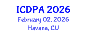 International Conference on Developmental Psychology and Adolescence (ICDPA) February 02, 2026 - Havana, Cuba International Conference on Developmental Psychology and Adolescence (ICDPA) February 02, 2026 - Havana, Cuba