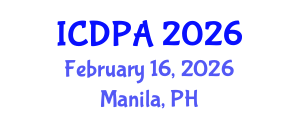 International Conference on Developmental Psychology and Adolescence (ICDPA) February 16, 2026 - Manila, Philippines International Conference on Developmental Psychology and Adolescence (ICDPA) February 16, 2026 - Manila, Philippines