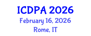 International Conference on Developmental Psychology and Adolescence (ICDPA) February 16, 2026 - Rome, Italy