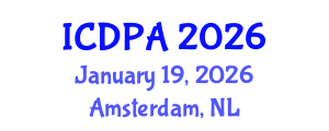 International Conference on Developmental Psychology and Adolescence (ICDPA) January 19, 2026 - Amsterdam, Netherlands International Conference on Developmental Psychology and Adolescence (ICDPA) January 19, 2026 - Amsterdam, Netherlands