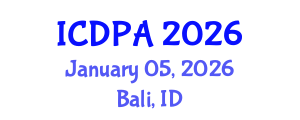 International Conference on Developmental Psychology and Adolescence (ICDPA) January 05, 2026 - Bali, Indonesia International Conference on Developmental Psychology and Adolescence (ICDPA) January 05, 2026 - Bali, Indonesia