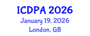 International Conference on Developmental Psychology and Adolescence (ICDPA) January 19, 2026 - London, United Kingdom