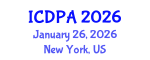 International Conference on Developmental Psychology and Adolescence (ICDPA) January 26, 2026 - New York, United States International Conference on Developmental Psychology and Adolescence (ICDPA) January 26, 2026 - New York, United States
