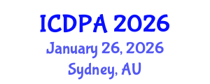 International Conference on Developmental Psychology and Adolescence (ICDPA) January 26, 2026 - Sydney, Australia International Conference on Developmental Psychology and Adolescence (ICDPA) January 26, 2026 - Sydney, Australia