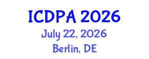 International Conference on Developmental Psychology and Adolescence (ICDPA) July 22, 2026 - Berlin, Germany International Conference on Developmental Psychology and Adolescence (ICDPA) July 22, 2026 - Berlin, Germany