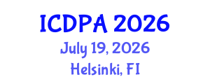 International Conference on Developmental Psychology and Adolescence (ICDPA) July 19, 2026 - Helsinki, Finland International Conference on Developmental Psychology and Adolescence (ICDPA) July 19, 2026 - Helsinki, Finland