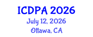 International Conference on Developmental Psychology and Adolescence (ICDPA) July 12, 2026 - Ottawa, Canada International Conference on Developmental Psychology and Adolescence (ICDPA) July 12, 2026 - Ottawa, Canada