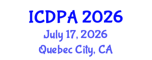 International Conference on Developmental Psychology and Adolescence (ICDPA) July 17, 2026 - Quebec City, Canada International Conference on Developmental Psychology and Adolescence (ICDPA) July 17, 2026 - Quebec City, Canada