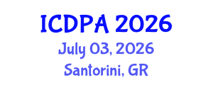 International Conference on Developmental Psychology and Adolescence (ICDPA) July 03, 2026 - Santorini, Greece International Conference on Developmental Psychology and Adolescence (ICDPA) July 03, 2026 - Santorini, Greece