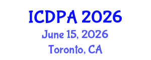 International Conference on Developmental Psychology and Adolescence (ICDPA) June 15, 2026 - Toronto, Canada International Conference on Developmental Psychology and Adolescence (ICDPA) June 15, 2026 - Toronto, Canada