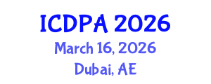 International Conference on Developmental Psychology and Adolescence (ICDPA) March 16, 2026 - Dubai, United Arab Emirates International Conference on Developmental Psychology and Adolescence (ICDPA) March 16, 2026 - Dubai, United Arab Emirates