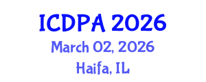International Conference on Developmental Psychology and Adolescence (ICDPA) March 02, 2026 - Haifa, Israel International Conference on Developmental Psychology and Adolescence (ICDPA) March 02, 2026 - Haifa, Israel
