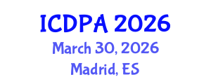 International Conference on Developmental Psychology and Adolescence (ICDPA) March 30, 2026 - Madrid, Spain International Conference on Developmental Psychology and Adolescence (ICDPA) March 30, 2026 - Madrid, Spain
