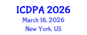 International Conference on Developmental Psychology and Adolescence (ICDPA) March 16, 2026 - New York, United States International Conference on Developmental Psychology and Adolescence (ICDPA) March 16, 2026 - New York, United States