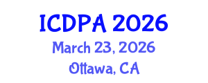 International Conference on Developmental Psychology and Adolescence (ICDPA) March 23, 2026 - Ottawa, Canada International Conference on Developmental Psychology and Adolescence (ICDPA) March 23, 2026 - Ottawa, Canada
