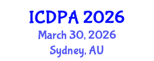 International Conference on Developmental Psychology and Adolescence (ICDPA) March 30, 2026 - Sydney, Australia International Conference on Developmental Psychology and Adolescence (ICDPA) March 30, 2026 - Sydney, Australia
