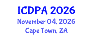 International Conference on Developmental Psychology and Adolescence (ICDPA) November 04, 2026 - Cape Town, South Africa International Conference on Developmental Psychology and Adolescence (ICDPA) November 04, 2026 - Cape Town, South Africa