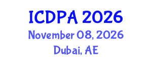International Conference on Developmental Psychology and Adolescence (ICDPA) November 08, 2026 - Dubai, United Arab Emirates International Conference on Developmental Psychology and Adolescence (ICDPA) November 08, 2026 - Dubai, United Arab Emirates