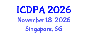 International Conference on Developmental Psychology and Adolescence (ICDPA) November 18, 2026 - Singapore, Singapore International Conference on Developmental Psychology and Adolescence (ICDPA) November 18, 2026 - Singapore, Singapore
