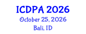 International Conference on Developmental Psychology and Adolescence (ICDPA) October 25, 2026 - Bali, Indonesia International Conference on Developmental Psychology and Adolescence (ICDPA) October 25, 2026 - Bali, Indonesia